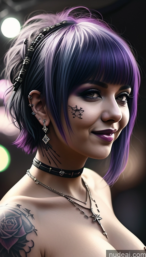 related ai porn images free for Milf Busty Chubby Short Hair Laughing Purple Hair Ethiopian Close-up View Tattoos Perfect Boobs Gothic Punk Girl Club