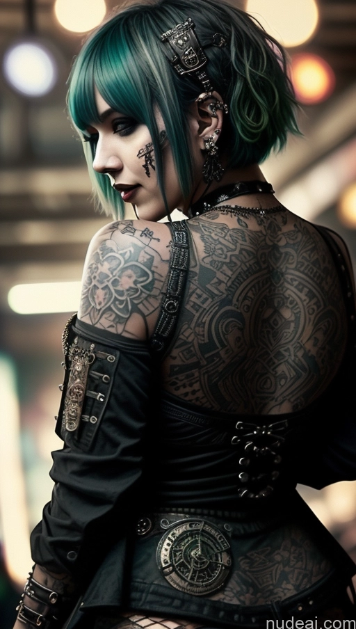 related ai porn images free for Milf Chubby Short Hair Ethiopian Tattoos Gothic Punk Girl Club Close-up View Green Hair Steampunk Laughing Perfect Boobs Busty