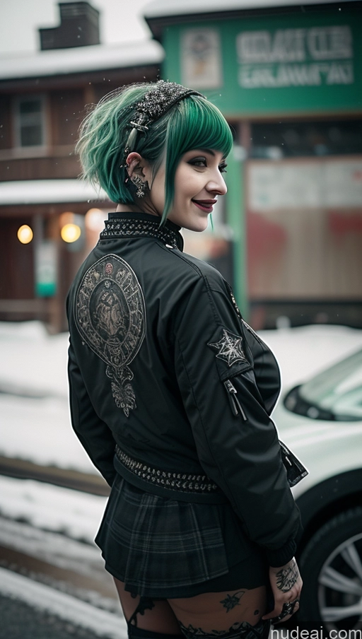 related ai porn images free for Milf Chubby Short Hair Ethiopian Tattoos Gothic Punk Girl Green Hair Laughing Perfect Boobs Busty Jacket Close-up View Snow