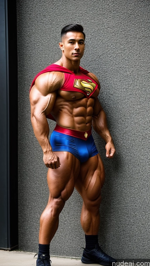 related ai porn images free for Muscular Abs Perfect Boobs Powering Up Superhero Military Bodybuilder