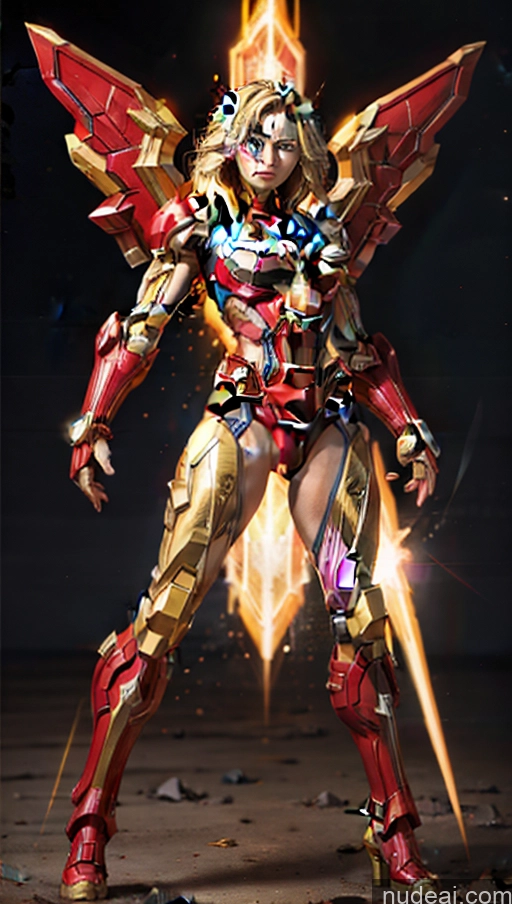 related ai porn images free for Several Bodybuilder Busty Muscular Abs Powering Up Captain Marvel SuperMecha: A-Mecha Musume A素体机娘 Has Wings