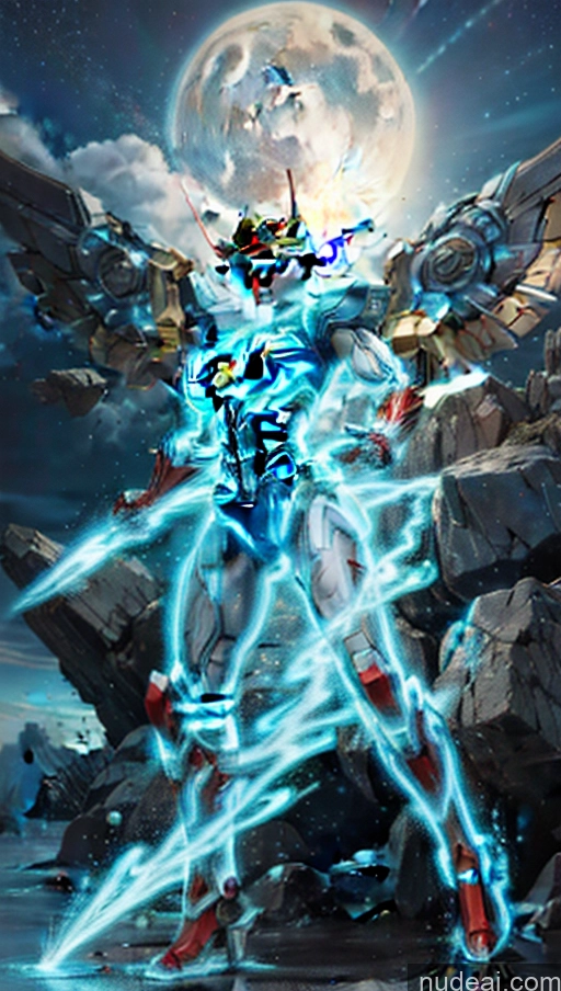 related ai porn images free for Bodybuilder Busty Muscular Abs Powering Up Captain Marvel SuperMecha: A-Mecha Musume A素体机娘 Has Wings Space Several Deep Blue Eyes Neon Lights Clothes: Blue