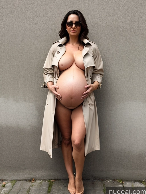 related ai porn images free for Milf Pregnant Trench Coat Partially Nude