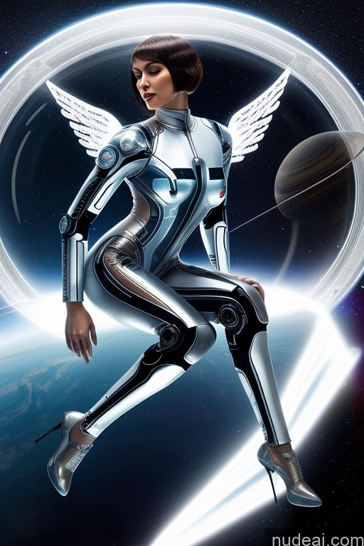 related ai porn images free for Cyborg Perfect Boobs 30s Space Suit Front View Spreading Legs Angel Transparent Perfect Body Middle Eastern Short Hair