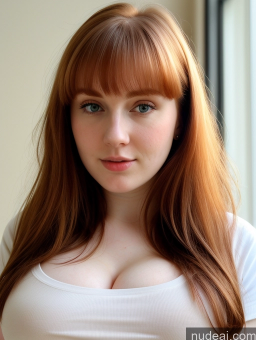 related ai porn images free for Busty Perfect Boobs Beautiful Fairer Skin Thick 18 Ginger Russian Close-up View Shirt Bangs