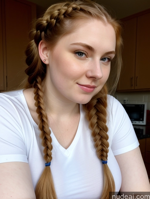 related ai porn images free for Busty Perfect Boobs Beautiful Fairer Skin Thick 18 Ginger Russian Close-up View Shirt Braided