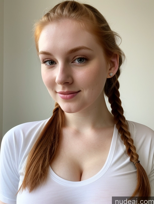 related ai porn images free for Busty Perfect Boobs Beautiful Fairer Skin Thick 18 Ginger Russian Close-up View Shirt Ponytail