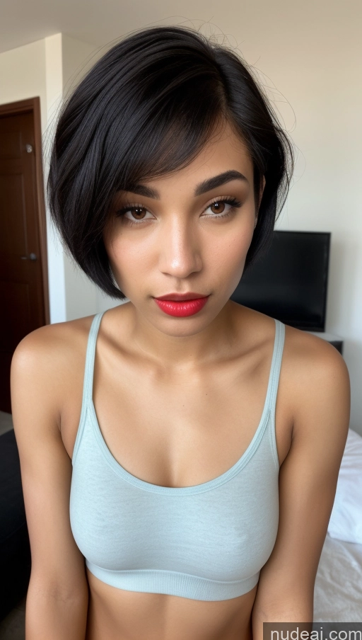 related ai porn images free for One Beautiful 18 Sexy Face Black Hair Short Hair Latina Skin Detail (beta) Athlete Party Casual Serious Seductive Front View Lipstick