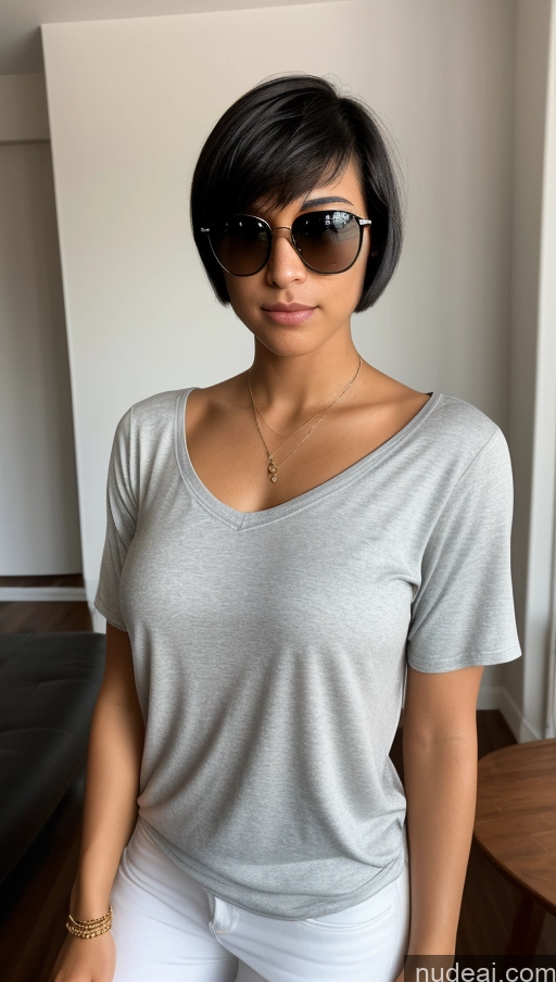 related ai porn images free for One Beautiful 18 Black Hair Short Hair Latina Skin Detail (beta) Athlete Party Casual Serious Front View Blouse Huge Boobs Sunglasses