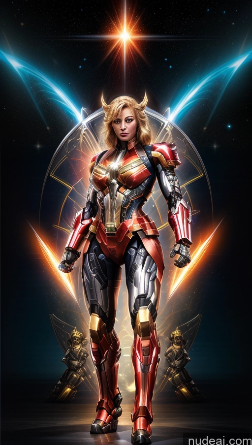 related ai porn images free for Busty Muscular Abs Several SuperMecha: A-Mecha Musume A素体机娘 Captain Marvel Powering Up Cyborg Has Wings Space Dynamic View Heat Vision Science Fiction Style