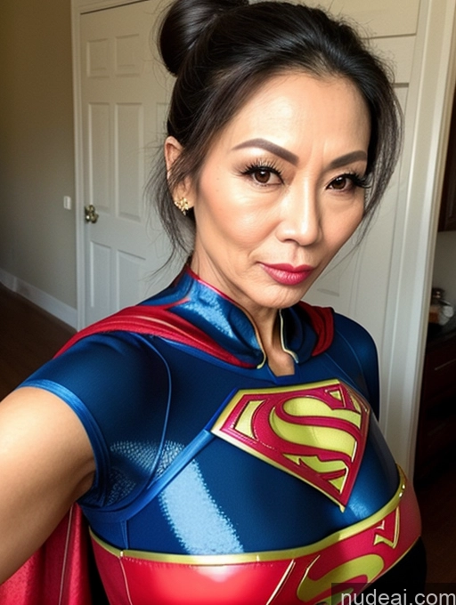 related ai porn images free for Milf Beautiful Hair Bun 60s Asian Pouting Lips Sexy Face Superhero Cleavage Skinny