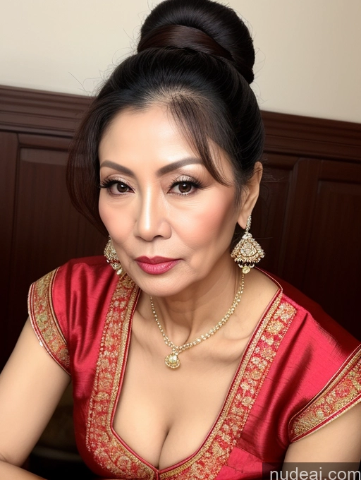 related ai porn images free for Milf Beautiful Skinny Hair Bun 60s Asian Pouting Lips Sexy Face Traditional Cleavage