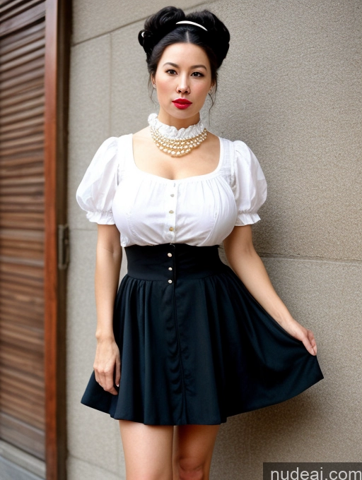 related ai porn images free for Short 80s Hair Bun Dress Pearl Jewelry Huge Boobs Shocked Lipstick Black Hair Skinny Japanese Victorian Mini Skirt 60s