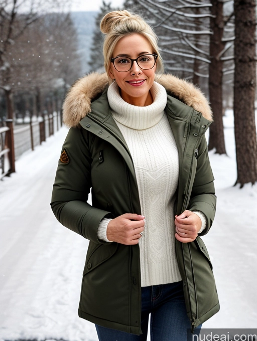 related ai porn images free for Busty Perfect Boobs Beautiful Glasses Big Ass Perfect Body Blonde Hair Bun White 3d Milf 30s Small Tits Snow Parka