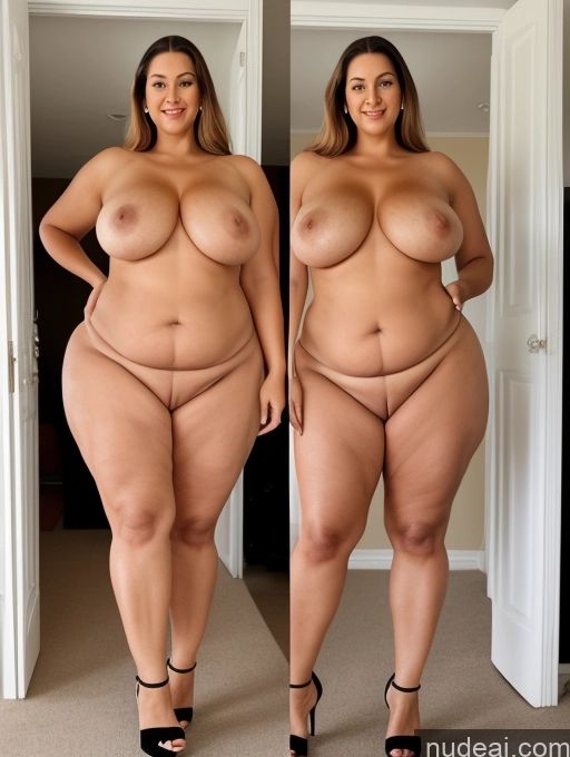 ai nude image of arafed woman with a huge breast standing in a room pics of Big Hips Big Ass Tall Long Legs Chubby Abs Beautiful Perfect Boobs Busty Nude High Heels Two 70s