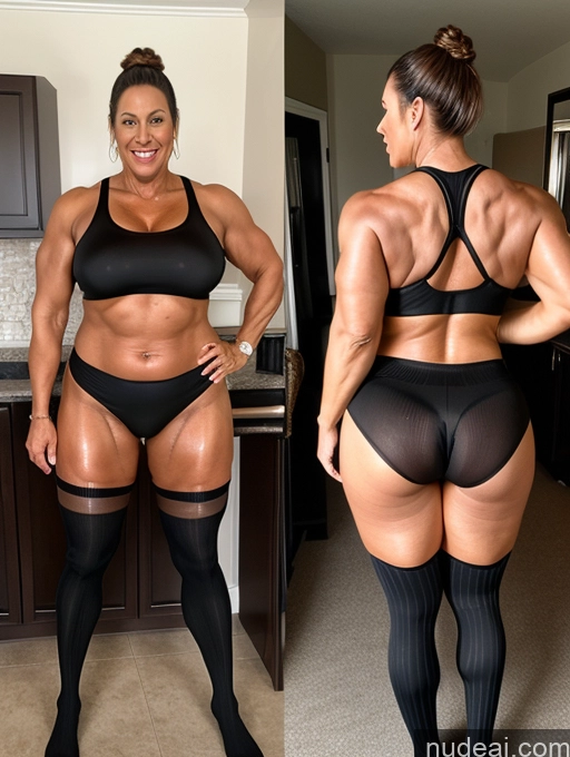 related ai porn images free for Milf Thick Chubby Big Ass Muscular Oiled Body 50s Thigh Socks