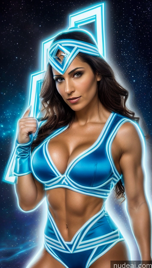 related ai porn images free for Several Israel Powering Up Superhero Jewish Busty Muscular Abs Neon Lights Clothes: Blue