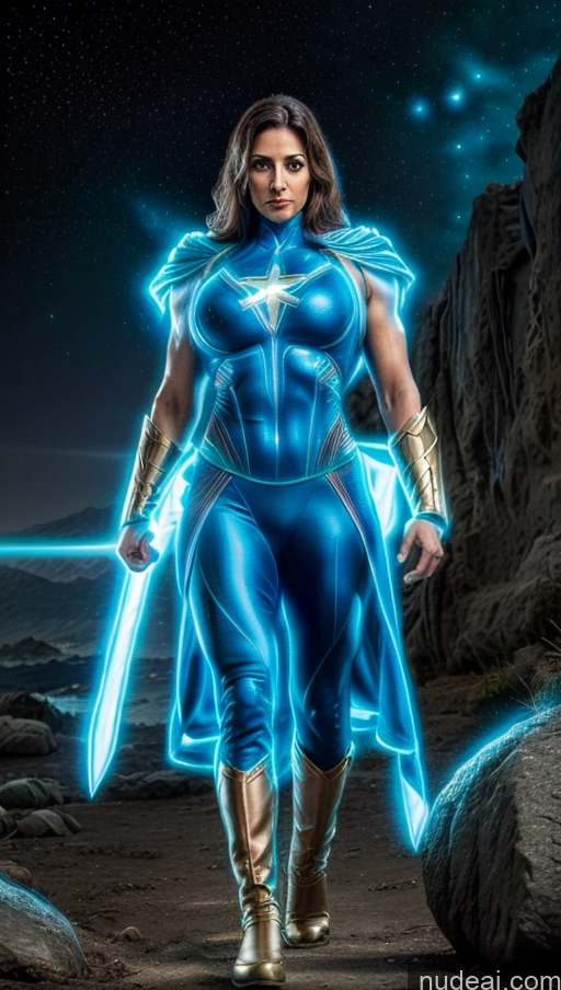 related ai porn images free for Several Israel Powering Up Superhero Jewish Busty Abs Bodybuilder Muscular Science Fiction Style Neon Lights Clothes: Blue Has Wings