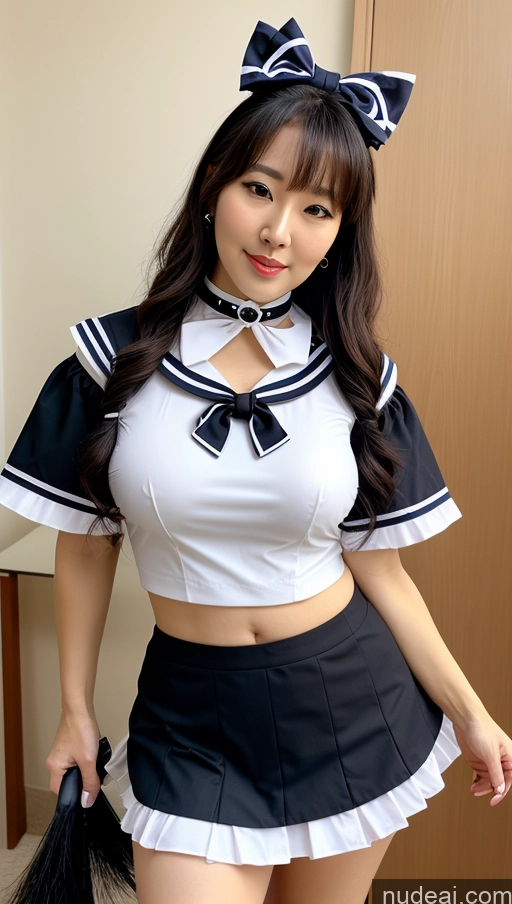 related ai porn images free for Milf Busty Beautiful Big Ass Big Hips Pubic Hair Fairer Skin Black Hair 70s Korean Maid Sailor Mini Skirt Bows Choker Cosplay