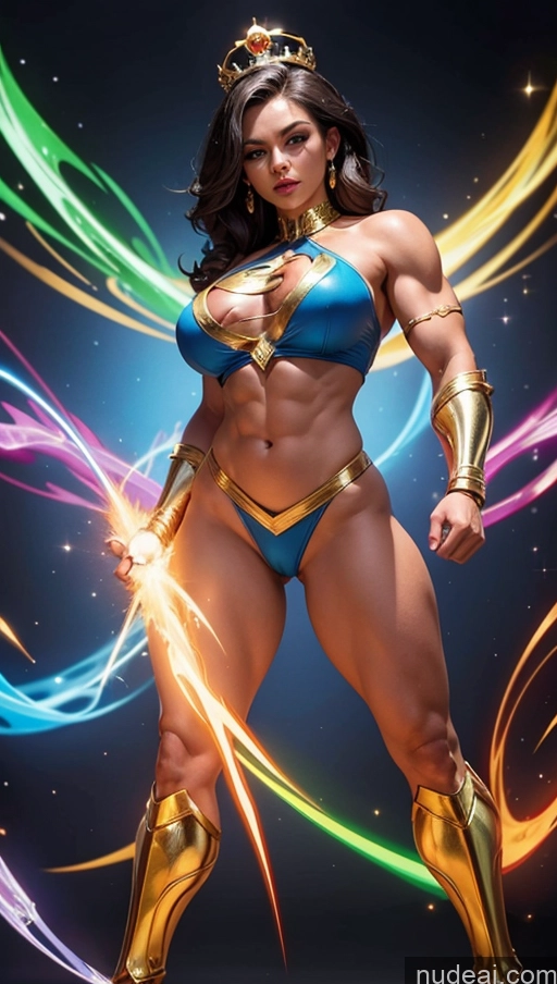 related ai porn images free for Bodybuilder Several Busty Persian Superhero Regal Powering Up