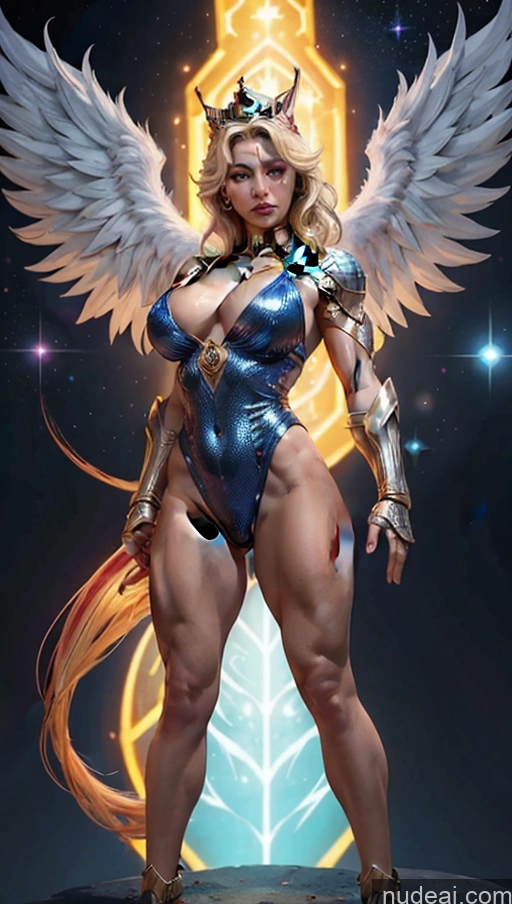 related ai porn images free for Bodybuilder Several Busty Persian Superhero Regal Powering Up Has Wings Science Fiction Style