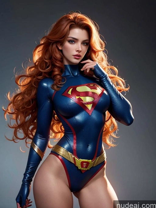 related ai porn images free for Pubic Hair Perfect Body Seductive Curly Hair Front View 20s Ginger Two Superhero