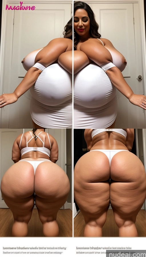 ai nude image of a close up of a woman in a white bikini posing for a picture pics of Huge Boobs Lipstick Muscular Big Ass Abs Chubby Big Hips Wedding