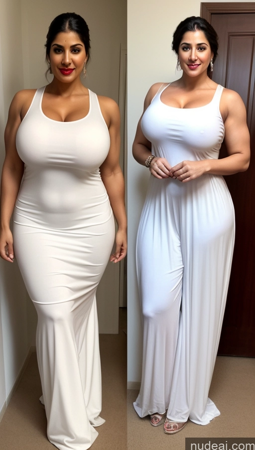 ai nude image of a woman in a white dress before and after weight loss pics of Huge Boobs Lipstick Muscular Big Ass Abs Chubby Fairer Skin Salwar