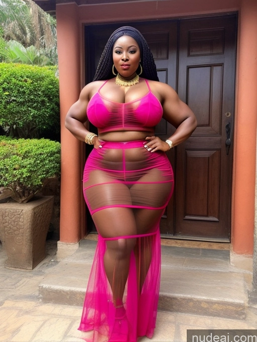 ai nude image of a woman in a pink dress posing for a picture pics of Huge Boobs Lipstick Muscular Big Ass Abs Chubby Traditional Transparent Nigerian