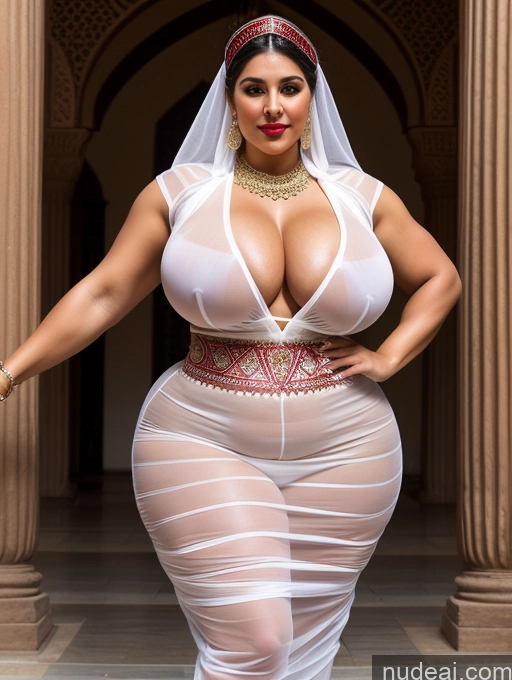 ai nude image of araffe woman in a white dress and veil posing for a picture pics of Huge Boobs Lipstick Muscular Big Ass Abs Chubby Traditional Transparent Middle Eastern