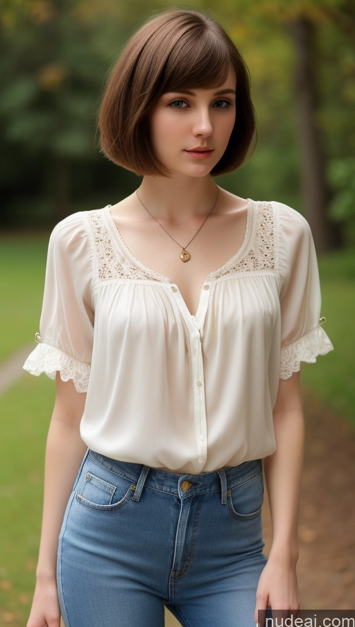 related ai porn images free for One Small Tits Beautiful Skinny Short Hair Fairer Skin 18 Brunette Russian Detailed Blouse Jeans