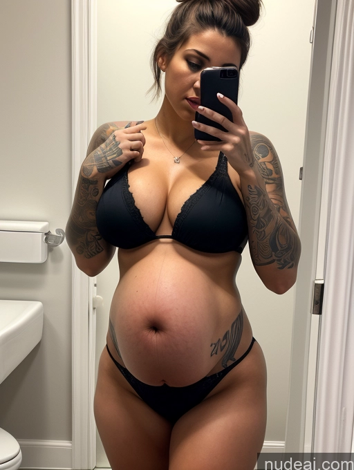 ai nude image of pregnant woman taking a selfie in a bathroom mirror pics of Perfect Boobs Tattoos Big Hips Perfect Body Pubic Hair Pregnant Tanned Skin 18 Shocked Hair Bun German Mirror Selfie Bathroom Front View Bikini Detailed