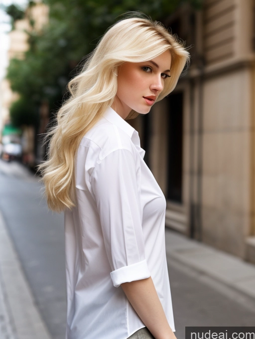 related ai porn images free for Model One Perfect Boobs Beautiful Thick Fairer Skin 18 Blonde Long Hair Persian Street Shirt Side View