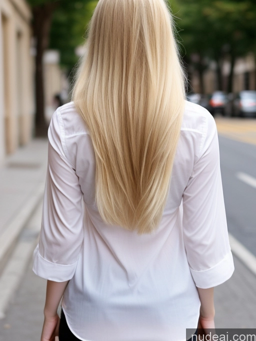 related ai porn images free for Model One Perfect Boobs Beautiful Thick Fairer Skin 18 Blonde Long Hair Persian Street Shirt Back View