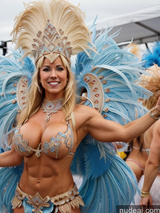 related ai porn images free for Dance Dress: Samba Bodybuilder Huge Boobs Beautiful Muscular Big Ass Abs Big Hips Tanned Skin 30s Happy Blonde Scandinavian Bangs Stage Side View