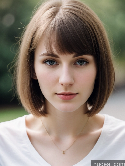 related ai porn images free for Small Tits Beautiful Skinny Fairer Skin 18 Brunette Russian Close-up View Shirt Bobcut