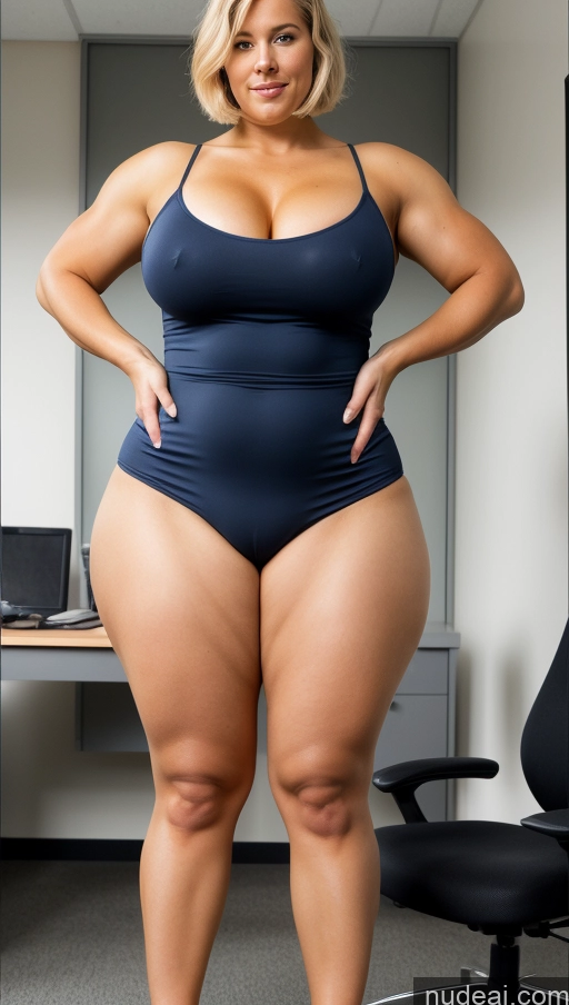 ai nude image of araffe woman in a blue swimsuit posing for a picture pics of Bodybuilder Huge Boobs Beautiful Muscular Big Ass Abs Thick Chubby Fat Big Hips Long Legs Tall Pubic Hair Short Hair Scandinavian Skin Detail (beta) Office Front View Nude Stockings Detailed Hairy Women High Heels