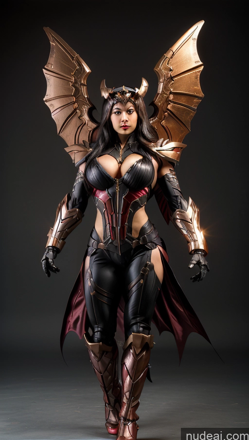 ai nude image of araffe woman dressed in a costume with wings and a cape pics of Vampire Has Wings Bodybuilder Abs SSS: A-Mecha Musume A素体机娘 Muscular Perfect Boobs Powering Up