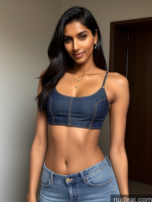 related ai porn images free for Skinny Tall Tanned Skin 20s Indian Jeans Crop Top