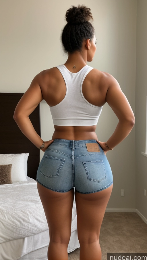 related ai porn images free for Athlete Big Hips Big Ass Bedroom Back View Jeans Short Shorts