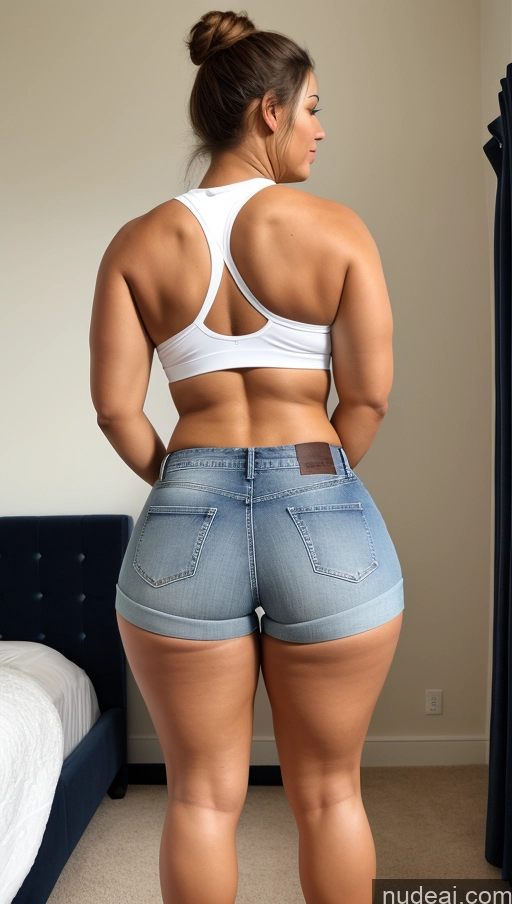 related ai porn images free for Athlete Big Hips Big Ass Bedroom Back View Jeans Short Shorts