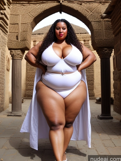 ai nude image of a pregnant woman in a white dress and cape posing for a picture pics of Huge Boobs Lipstick Muscular Big Ass Abs Fat Big Hips Long Hair Fairer Skin Medieval Chubby Ethiopian