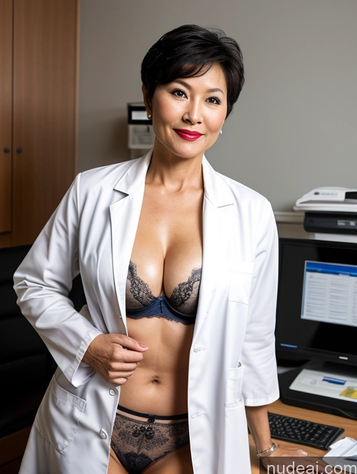 related ai porn images free for Milf Perfect Boobs Lipstick Pixie Asian Bra Doctor Lab Coat Cleavage Partially Nude Dark Lighting Detailed 50s Spreading Legs