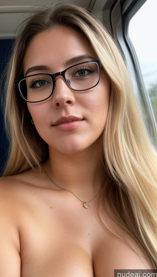 ai nude image of blond woman with glasses and a necklace on her neck pics of Chubby Blonde White Skin Detail (beta) Train Cumshot Detailed Front View Thick Fat Glasses 18 Sorority Blouse Bright Lighting Transparent