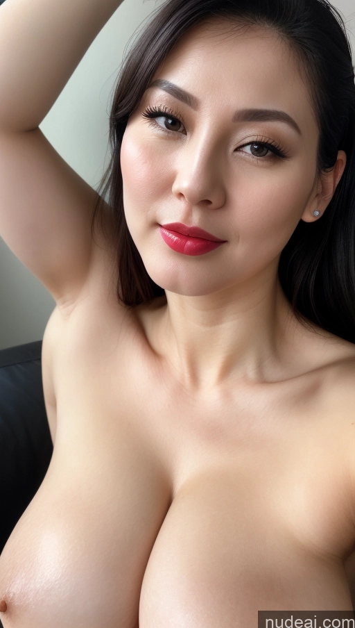 related ai porn images free for Woman One Beautiful 30s Black Hair Close-up View Detailed Lipstick Vietnamese Huge Boobs Fairer Skin Slicked