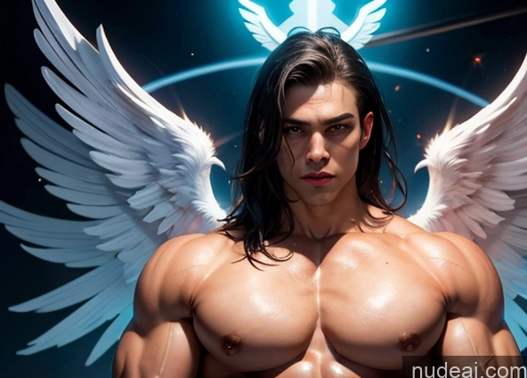 related ai porn images free for Perfect Boobs Bodybuilder Powering Up Superhero Angel