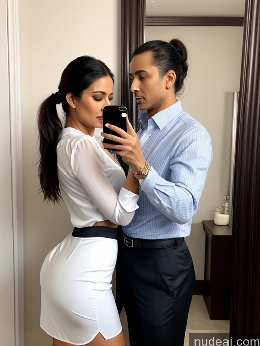 related ai porn images free for Woman + Man Two Small Tits Small Ass 50s Seductive Sexy Face Black Hair Ponytail Indian Mirror Selfie Side View Casual Chemise Dress Fishnet High Heels Hip Hop Long Skirt Secretary Shirt Suit Cleavage Bright Lighting Bathroom