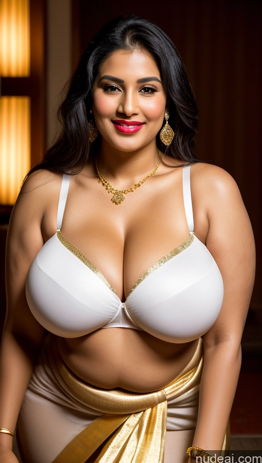 related ai porn images free for Miss Universe Model Busty Huge Boobs Beautiful Lipstick Big Ass Chubby Fairer Skin 50s Happy Seductive Sexy Face Black Hair Straight Indian Onsen Front View Bra Sari Traditional Jewelry Gold Jewelry Bright Lighting