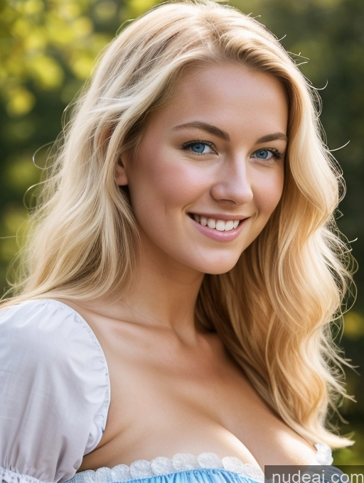 related ai porn images free for Huge Boobs Perfect Body 18 Happy Sexy Face Blonde Scandinavian Dirndl Medieval Cleavage Bright Lighting Side View