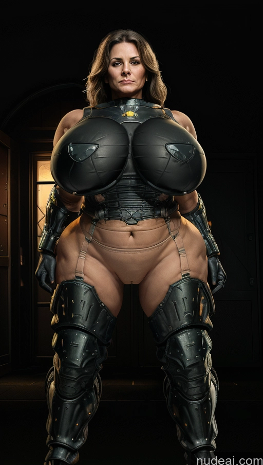 related ai porn images free for EdgHalo_armor, Power Armor, Wearing EdgHalo_armor, Milf Several Huge Boobs Big Ass Big Hips 60s Dark Lighting Partially Nude